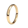 Alianza de Boda "Almendrada" de Oro Rosa Brillo 18 Quilates 2.5 mm