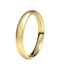 Alianza de Boda "Almendrada" de Oro Amarillo Satinado 18 Quilates 3 mm