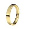 Alianza de Boda "Forma D" de Oro Amarillo Brillo 18 Quilates 3.5 mm