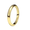 Alianza de Boda "Media Caña" de Oro Amarillo Brillo 18 Quilates 2.5 mm