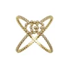 Anillo Gucci diamantes GG Running en forma de X | Chocron Joyeros