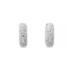 Aros de oro blanco con pavé de diamantes