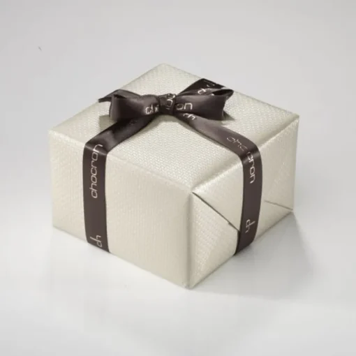 Aros de oro blanco con pavé de diamantes (4cm)