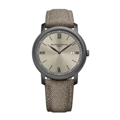 Baume et Mercier Classima esfera gris correa 42mm