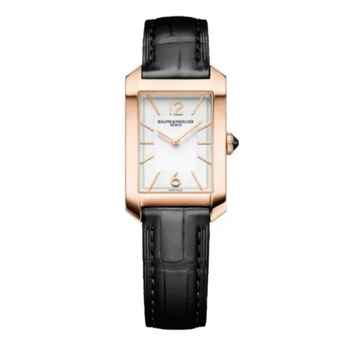 Baume et Mercier Hampton esfera blanca cuadrada 35mm