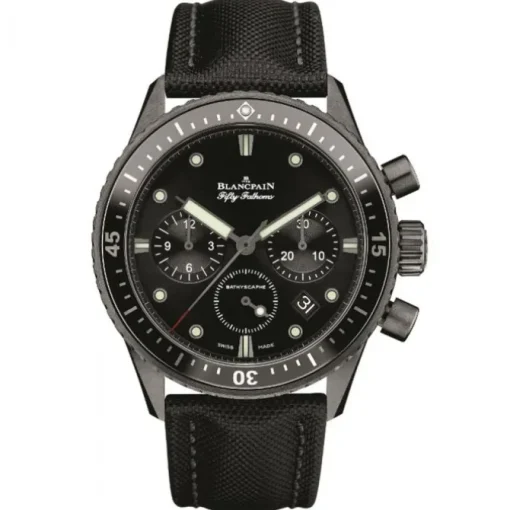 Blancpain Fifty Fathoms Cronógrafo Flyback Cerámica negra 43,60mm