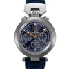 Bovet Saguaro cronógrafo acero esfera azul