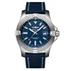 Breitling Avenger Automatic azul correa piel 43mm