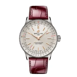 Breitling Navitimer Automatic blanco correa burdeos 36mm