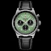 Breitling Navitimer B01 Crono 43mm esfera verde piel