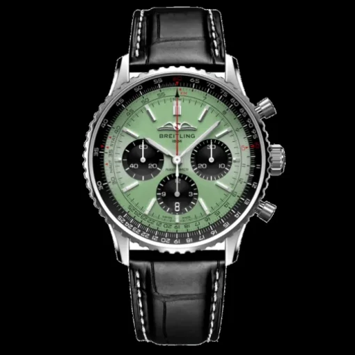 Breitling Navitimer B01 Crono 43mm esfera verde piel
