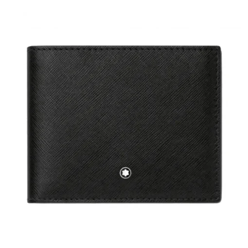 Cartera Montblanc Sartorial negra para 6 tarjetas