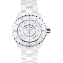Chanel J12 ceramica blanca, acero, diamantes y esfera blanca