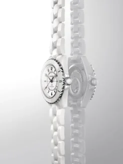 Chanel J12 ceramica blanca, acero y esfera blanca automatico