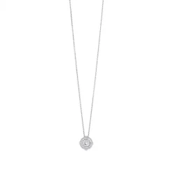 Colgante de oro blanco con diamantes