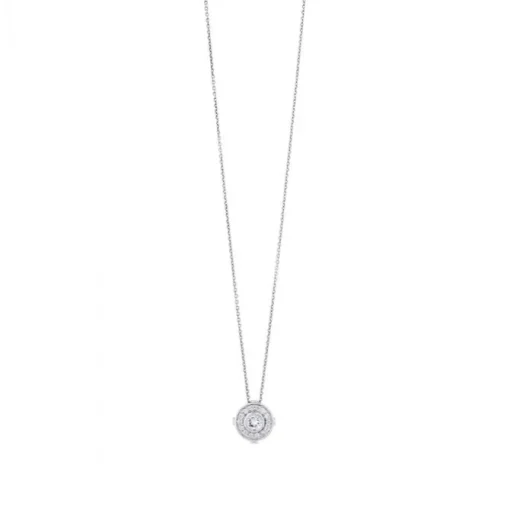 Colgante de oro blanco con diamantes