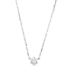 Colgante de oro blanco con diamante engastado en 4 garras de 1,04 quilates