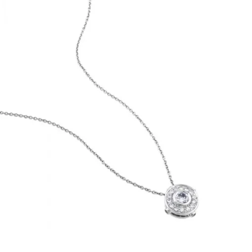 Colgante de oro blanco con diamantes