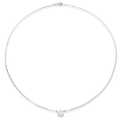 Colgante de oro blanco con diamante engastado en 4 garras de 1,04 quilates