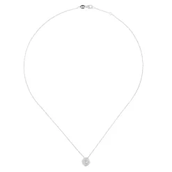 Colgante de oro blanco con diamantes
