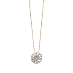 Colgante "Galaxy-Hypnose" de oro blanco y oro rosa con diamantes