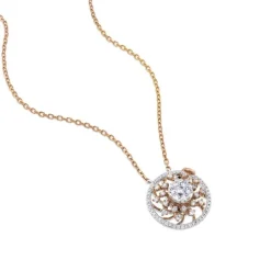 Colgante "Galaxy-Hypnose" de oro blanco y oro rosa con diamantes