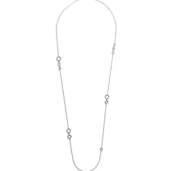 Colgante "GeometriCh" extralargo de oro blanco con diamantes