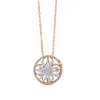 Colgante "Hypnose" de oro blanco y oro rosa con diamantes