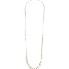 Colgante monedas extralargo de oro amarillo con diamantes