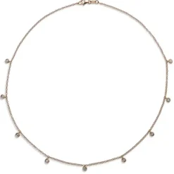 Colgante "Shiny Drops" oro rosa con diamantes al aire en chatón