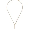 Colgante "Shiny Drops" oro rosa con diamantes en chatón en cadena