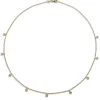 Colgante "Shiny Drops" oro amarillo con diamantes al aire en chatón