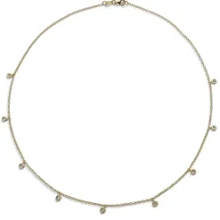 Colgante "Shiny Drops" oro amarillo con diamantes al aire en chatón