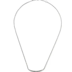 Colgante "Smile" de oro blanco con diamantes