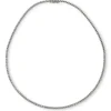 Gargantilla Riviere de oro blanco con diamantes en garra