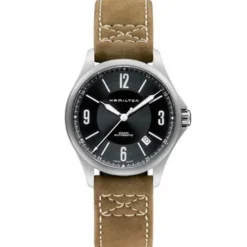 Hamilton Khaki Aviation Auto 38 mm Piel