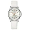 Hamilton Khaki Aviation Pilot Day Date Auto esfera blanca con correa 36mm