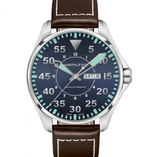 Hamilton Khaki Aviation Pilot Day-Date Auto Esfera Azul