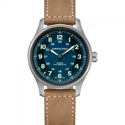 Hamilton Khaki Field Titanium 42mm Esfera Azul Auto