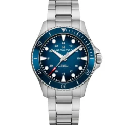 Hamilton Khaki Navy Scuba esfera azul 43mm
