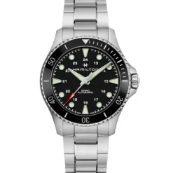 Hamilton Khaki Navy Scuba esfera negra 43mm