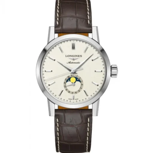 Longines 1832 40mm acero y piel y fase lunar
