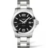 Longines Conquest Acero 41 mm Cuarzo Negro