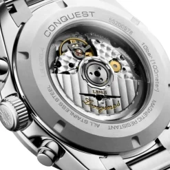 Longines Conquest Cronógrafo esfera blanca 42mm