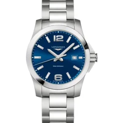 Longines Conquest esfera azul 41 mm acero