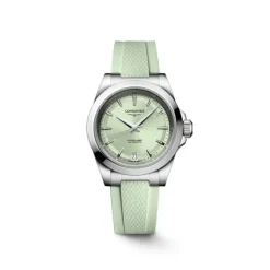 Longines Conquest esfera verde correa 34mm