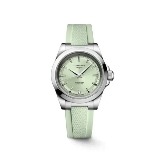 Longines Conquest esfera verde correa 34mm