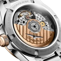Longines Conquest Esfera Plateada 34mm