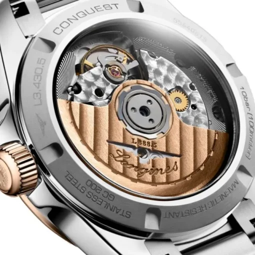 Longines Conquest Esfera Plateada 34mm