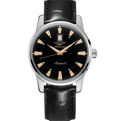 Longines Conquest Heritage 40mm acero y piel